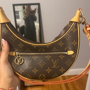 LV Brown and Tan Monogram Shoulder Bag